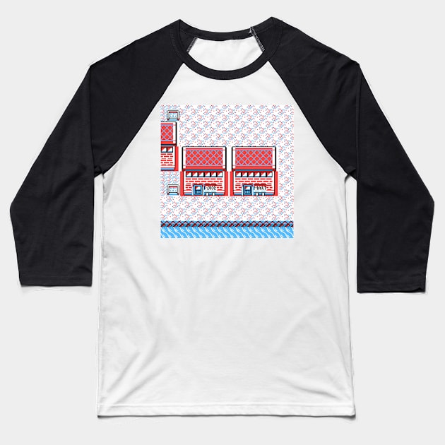 Cinnabar Island Baseball T-Shirt by SpriteGuy95
